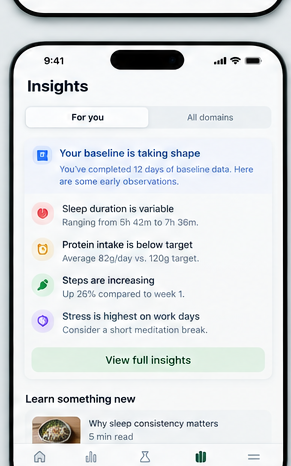 AI-generated guidance drawn from a private health record